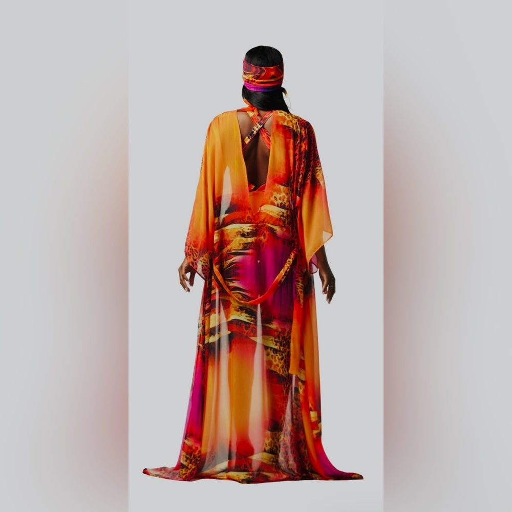 Keva J Ombré Sunset Mondrian Kimono